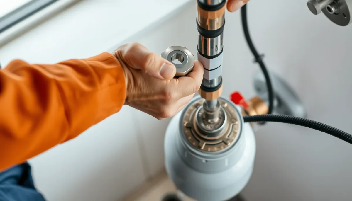 Installation d'un adoucisseur d'eau par un professionnel