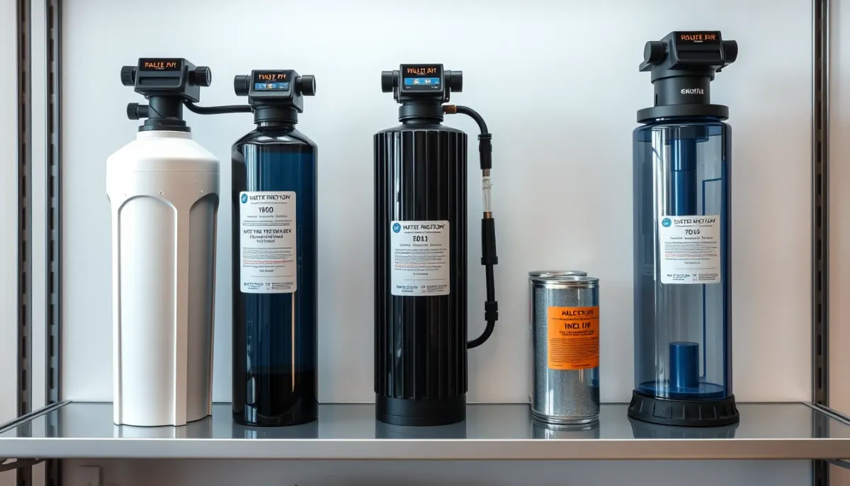 Comparatif de trois types d'adoucisseurs d'eau : au sel, au CO₂ et sans sel