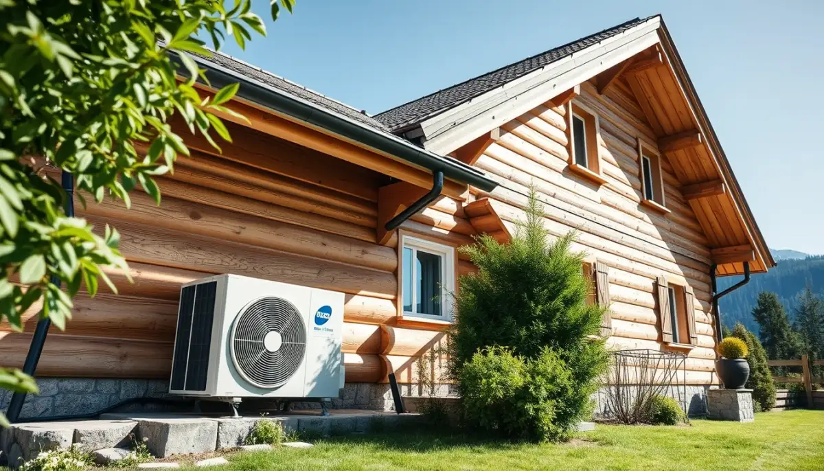 Maison savoyarde équipée d'une pompe à chaleur Daikin Altherma adaptée au climat local